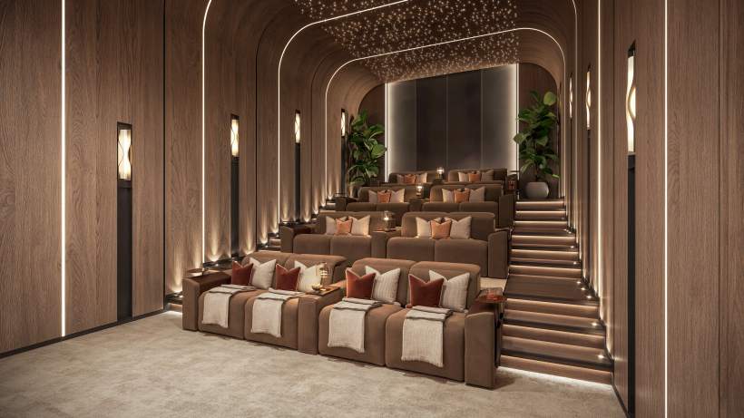 Cinema room at Eltiera Views